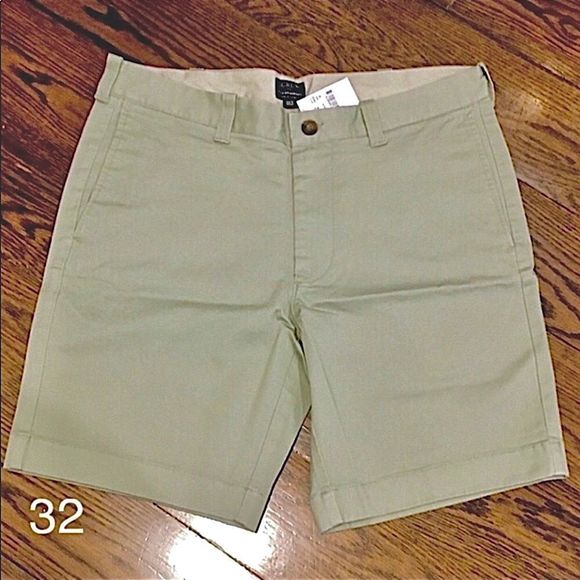 J.CREW Gramercy Mens Flat Front Khaki Flex Shorts Sz 32 NWT - Picture 4 of 15